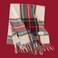 thumbnail image 1 of Holiday Gifts! Titcea Winter Scarf for Women Thicken Christmas Luxurious Tartan Plaid Soft Shawls Wraps Windproof Warm Outdoor Cold Protection Scarves, 1 of 3