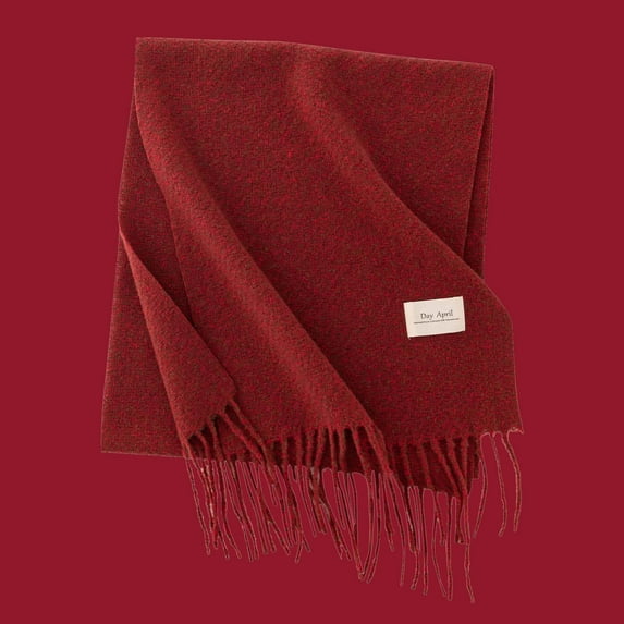 Holiday Gifts! Titcea Winter Scarf for Women Thicken Christmas Luxurious Tartan Plaid Soft Shawls Wraps Windproof Warm Outdoor Cold Protection Scarves