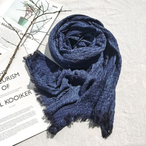 Holiday Gifts! Titcea Winter Scarf for Women Lightweight Elasticity Solid Color Windproof Warm Outdoor Cold Protection Scarves