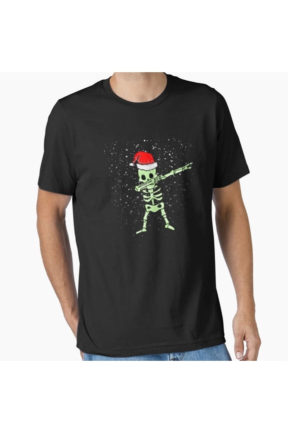 Holiday Giver Skeleton Dab Festive Yuletide Winter Xmas Dance Unisex T-Shirt, up to size 5XL