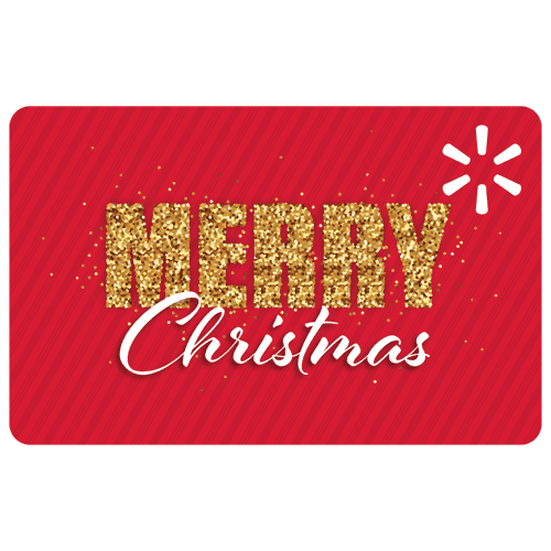 Holiday Glittery Christmas Walmart eGift Card