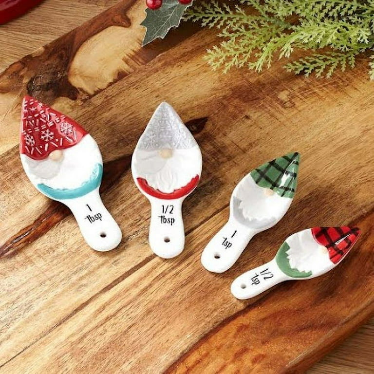 Holiday Gnome Measuring Cups or Measuring Spoons-Set of 4 Measuring Spoons  