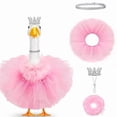 thumbnail image 1 of Holiday Goose Fabric Costume, Lightweight Sculpture Decoration, Rustic Outdoor Yard Accessory, Removable Festive Outfit for Garden Statue and Courtyard Ornament, 1 of 3