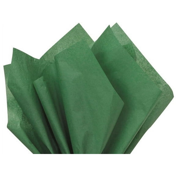 Holiday Green Tissue Paper Squares, Bulk 10 Sheets, Premium Gift Wrap and Art Supplies for Birthdays, Holidays, or Presents by Feronia packaging, Large 15 Inch x 20 Inch