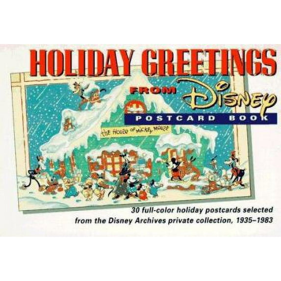 Pre-Owned Holiday Greetings from Disney: Postcard Book Paperback - USED