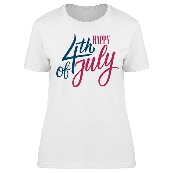 Holiday: Happy 4Th Of July T-Shirt Women -Image by Shutterstock, Female Large