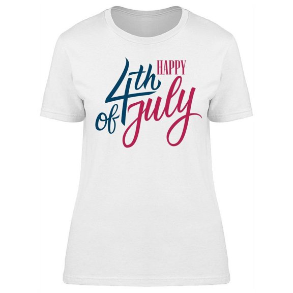 Holiday: Happy 4Th Of July T-Shirt Women -Image by Shutterstock, Female Small