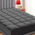thumbnail image 1 of 【Holiday Haul Gifts】Extra Thick Mattress 1000 GSM Topper, Down Alternative Overfill Plush Mattress Pad, Cooling Pillow Top with 8-21Inch Deep Pocket, 1 of 11