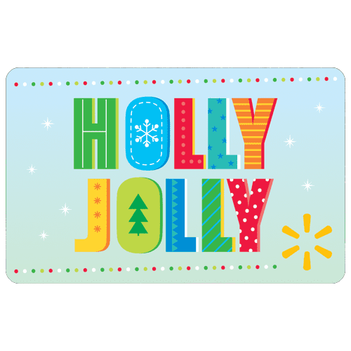 Holiday Holly Jolly Walmart Gift Card