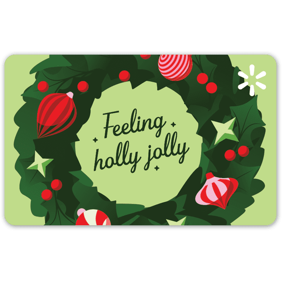 Holly Wreath Walmart Gift Card