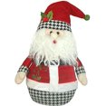 thumbnail image 1 of Holiday Houndstooth Round Santa, 12", 1 of 1