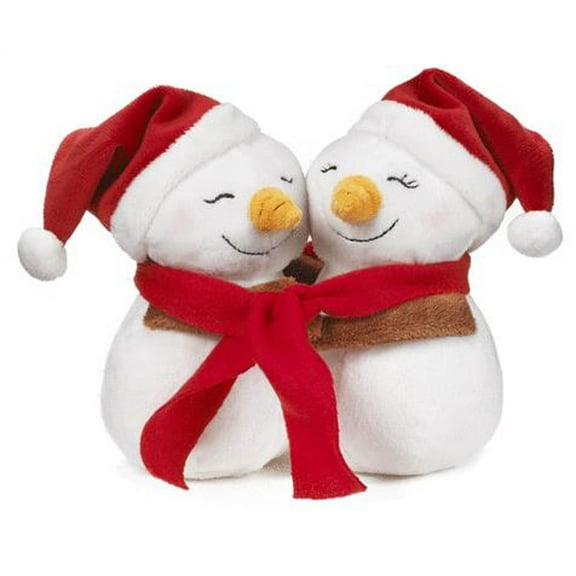 Holiday Hugs Snowmen Hugging each other Plush Toys - By Ganz (6in)