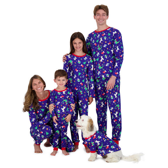 Holiday Hype Festive Christmas Family Pajama Set, Xmas Fun, Small