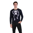 thumbnail image 1 of Holiday Hype Men's Festive Ugly Christmas Holiday Party Pull Over Sweatshirt, Skeleton Body, Medium, 1 of 3