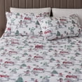 thumbnail image 1 of Great Bay Home Rustic Inspired Microfiber Sheet Set (Full, Winter Wonderland), 1 of 7