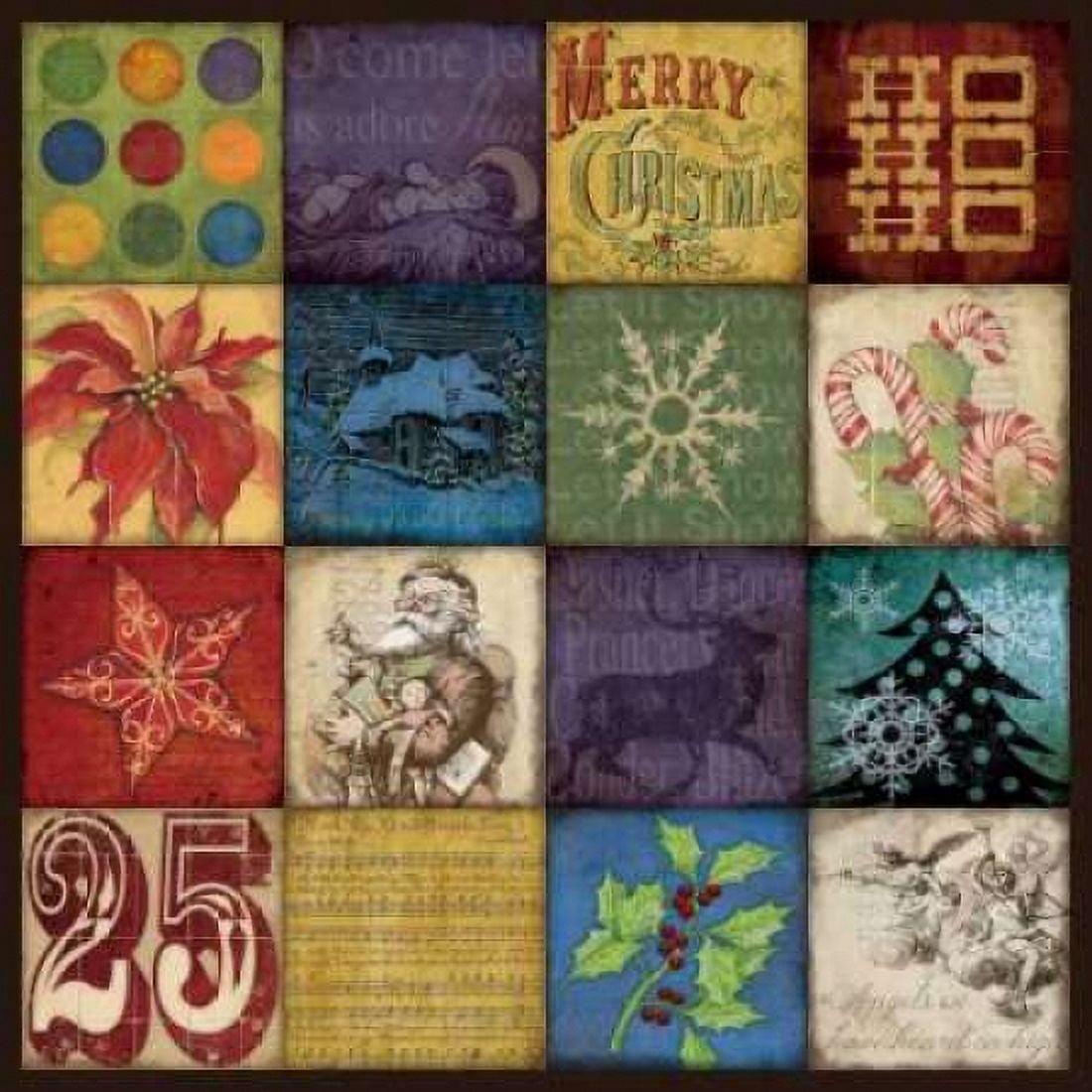 Holiday Joy Canvas Art - Stephanie Marrott (24 x 24)