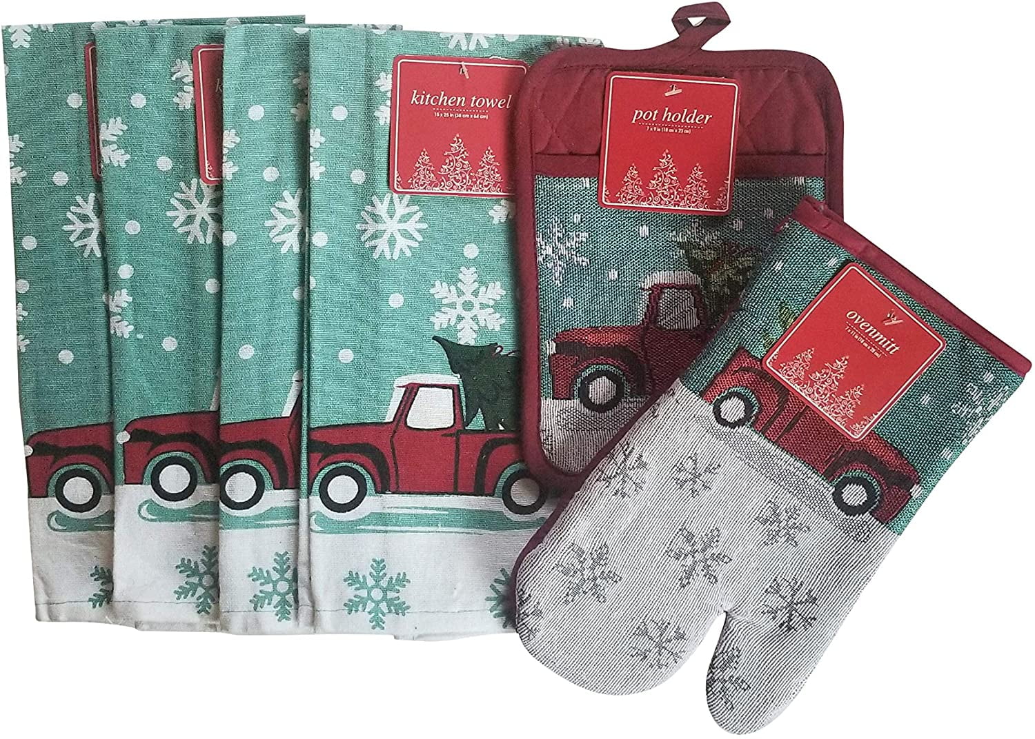 Kitchen, Christmas Kitchen Towels Pot Holders