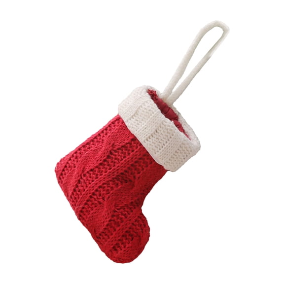 Holiday Knitted Sock Tableware Holders Sturdy Fabric Dining Decors For Family Gatherings Crafts