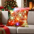 thumbnail image 1 of Holiday LED Pillows Christmas Decorations Light Up Throw Pillows Short Plush Covers Sofa Bed Decor with Multicolor Lights Battery Powered Festive Home Accessories Gifts, 1 of 5