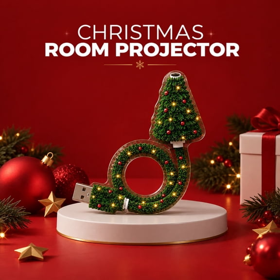 Holiday LED Projection Lamp, Decorative Night Light for Bedroom, Ceiling, Party, Holiday Events and Seasonal Home Ambiance
