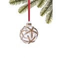 thumbnail image 1 of Holiday Lane At The Beach And Seaside Clear Ball with Gold-Tone Glittered Sea Stars Ornament, 1 of 1