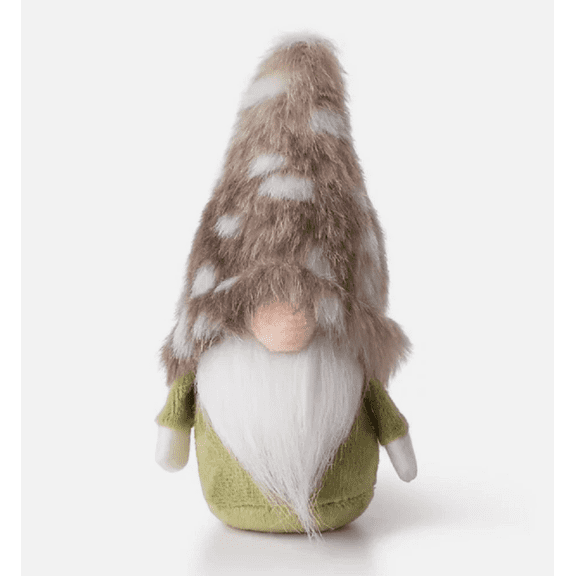 Holiday Lane Fabric Gnome Ornament, Whimsical, Polyester, 6 Inch Tall