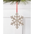 thumbnail image 1 of Holiday Lane Gold Glittered Plastic 6-Point Snowflake Christmas Tree Ornament, 1 of 1