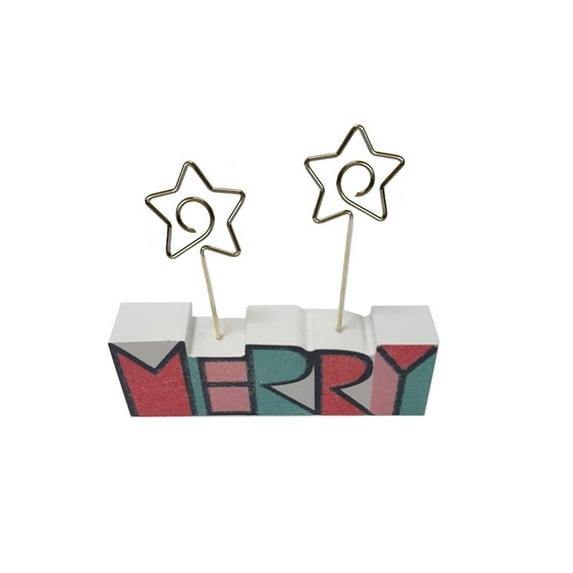Holiday Lane Merry Christmas Card Holder