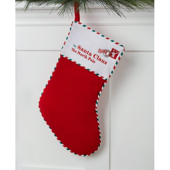 Holiday Lane Post Card Stocking