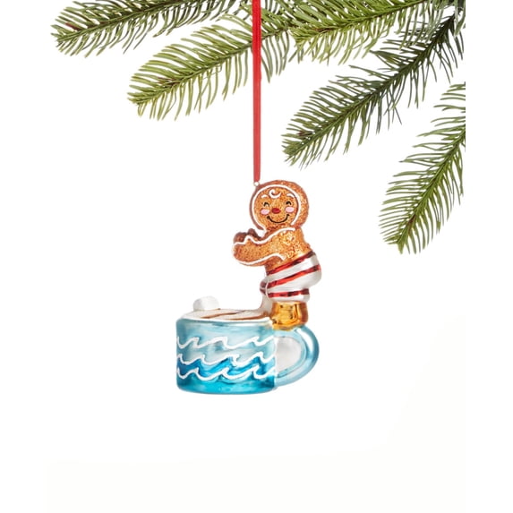 Holiday Lane Santa’s Favorites Gingerbread and Cocoa Mug Ornament