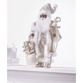 thumbnail image 1 of Holiday Lane Shine Bright 18" African American Santa with Gift Bag & Staff, 1 of 2