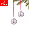thumbnail image 1 of Holiday Lane Sports & Hobbies Baseball Ball Ornament, Gray - Set of 2, 1 of 1