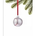 thumbnail image 1 of Holiday Lane Sports & Hobbies Baseball Ball Ornament, Gray, 1 of 1