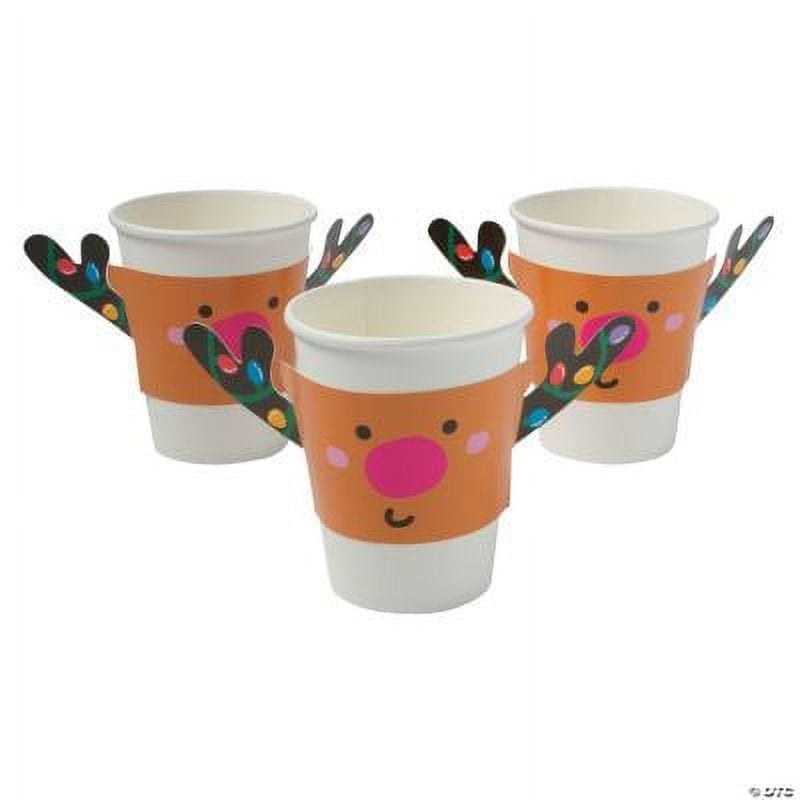 Santa and Reindeer Paper Cups