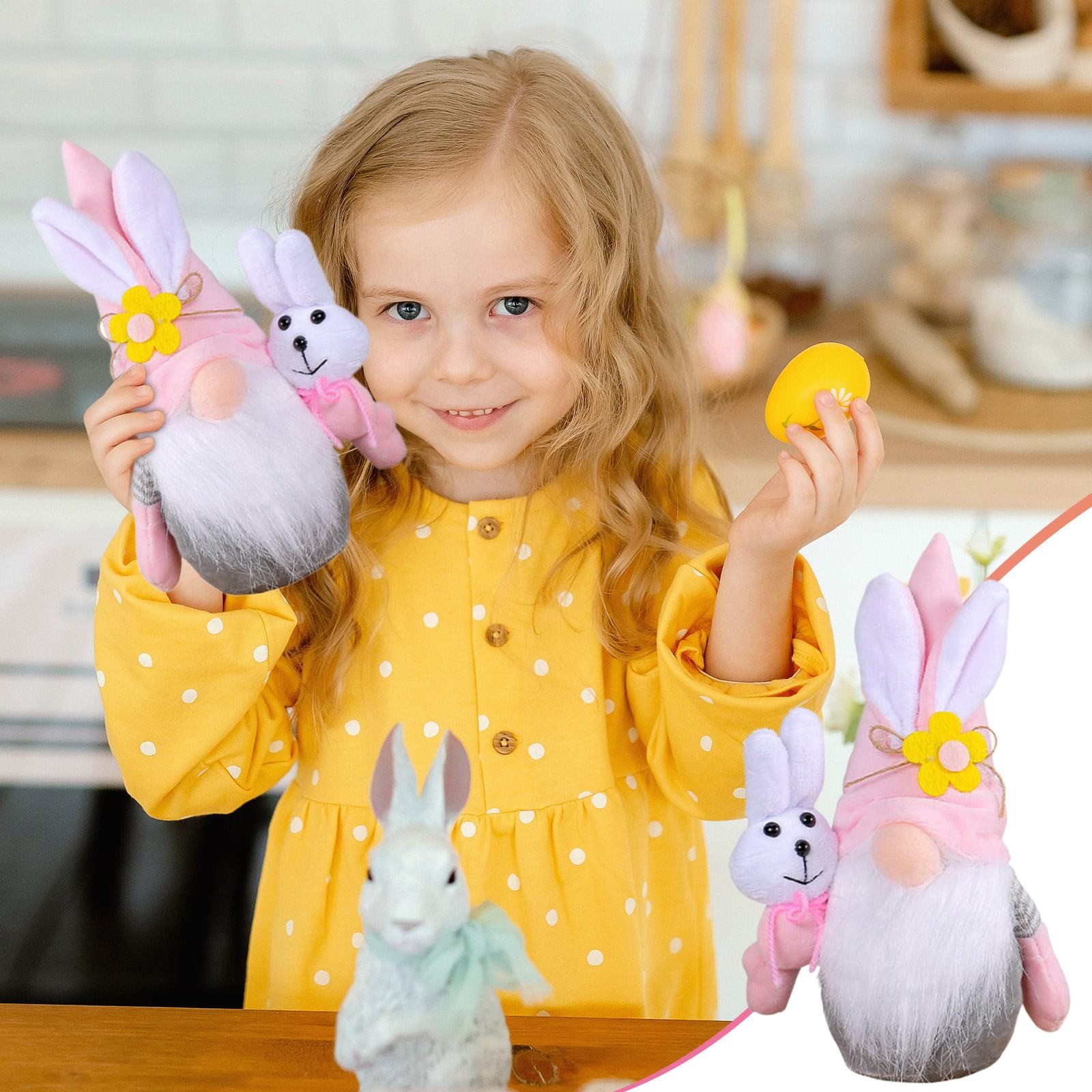 Holiday Limited Edition！ Easter Bunny Gnome Decor Easter Bunny Gnome ...