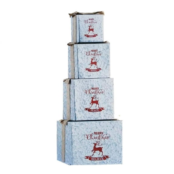 Holiday Living 4 Piece Gift Box Set Christmas Yard Decor