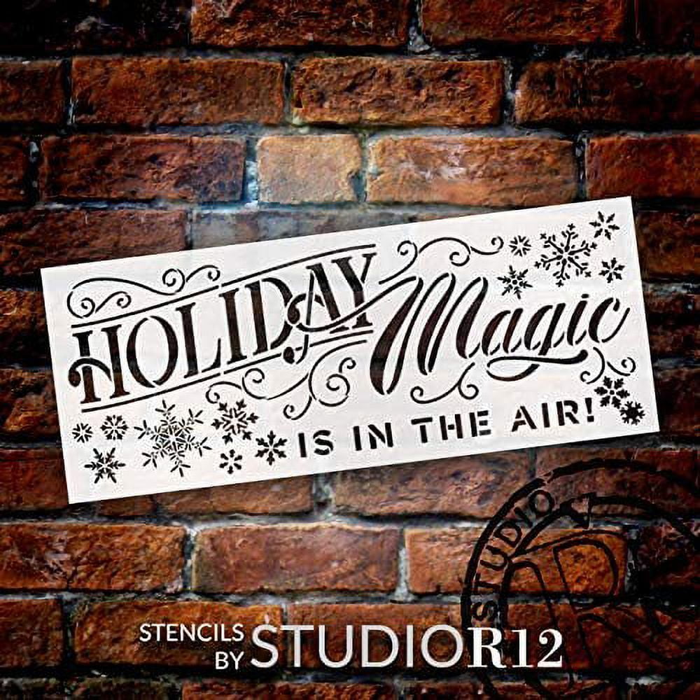 Snowflake Stencil Bundle, Christmas Stencils, Reusable Winter Stencil for  Wall Art, 4 in One, Holiday Stencil Craft Kit for Painting, DIY 