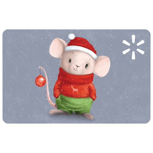 Holiday Merry Mouse Walmart Gift Card
