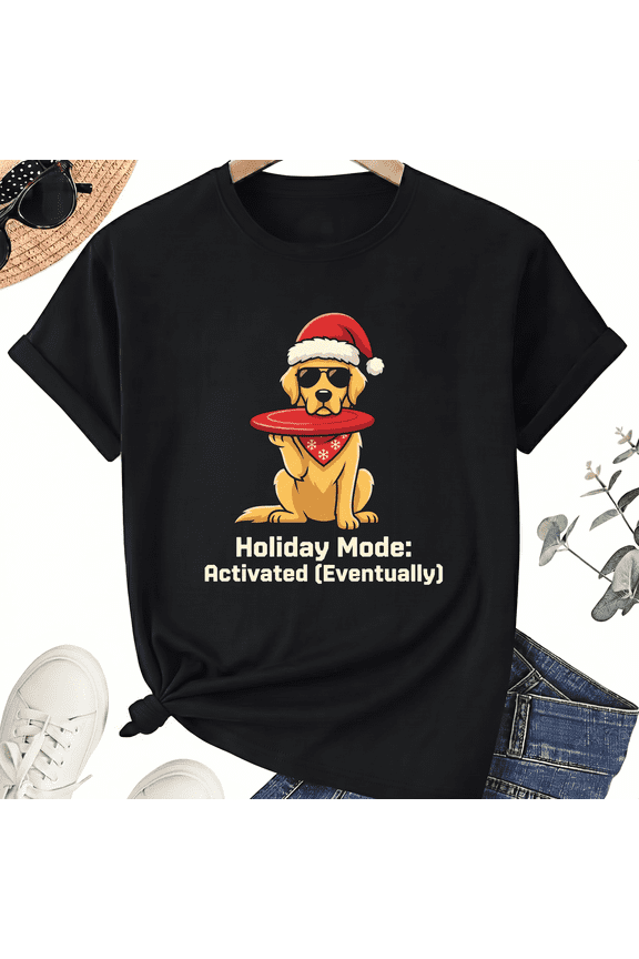 Holiday Mode Activated, Eventually Unisex T-Shirt For Christmas In July, Funny Summer Holiday Graphic Tee