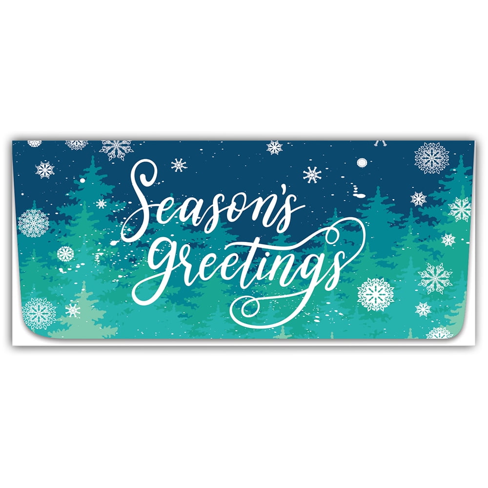 Holiday Money Envelopes - Snowflakes 250pcs - Gift Envelopes for Cash