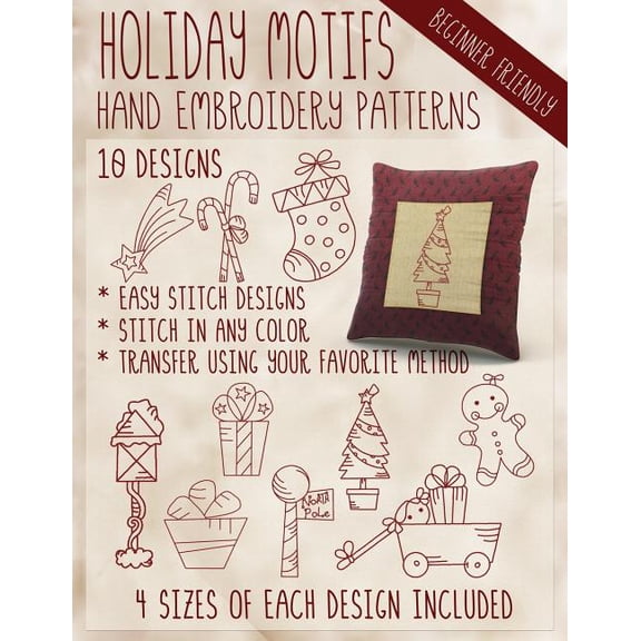 Holiday Motifs Hand Embroidery Patterns