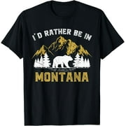 Holiday Mountain I'D Rather Be In Montana T-Shirt