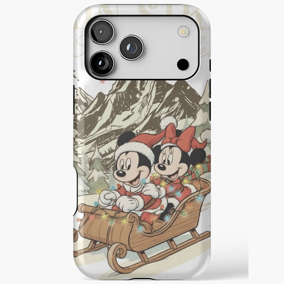 Holiday Mouse Inspired Art Phone Case iPhone Case 17 16 15 14 13 12 11 Pro Max