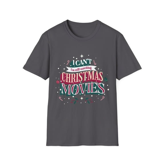 Holiday Movie Candy Canes Holly Men Women Novelty TShirt