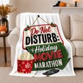 thumbnail image 1 of Holiday Movie Marathon Sign with Popcorn, Cheerful Graphic Style for Movie Lovers, Festive Remote Quote and Christmas Gift, Cozy Flannel Blanket for Family Room and Bedroom, Home Decor, 1 of 9
