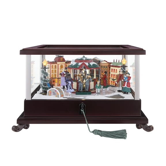 Mr. Christimas Holiday Music Box - Skaters