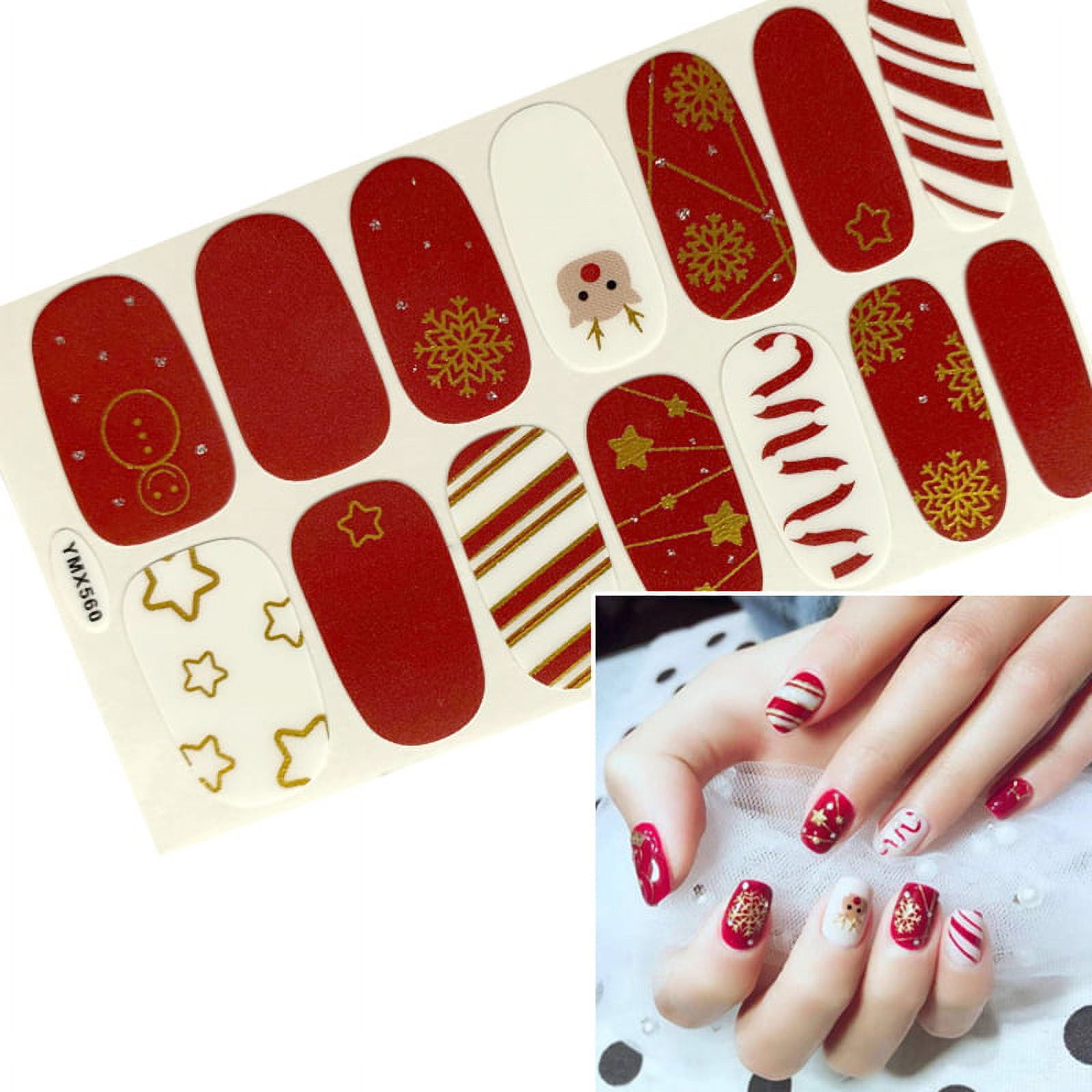 Holiday Nail Decal SelfAdhesive Manicure Sticker Nail Art Decal for