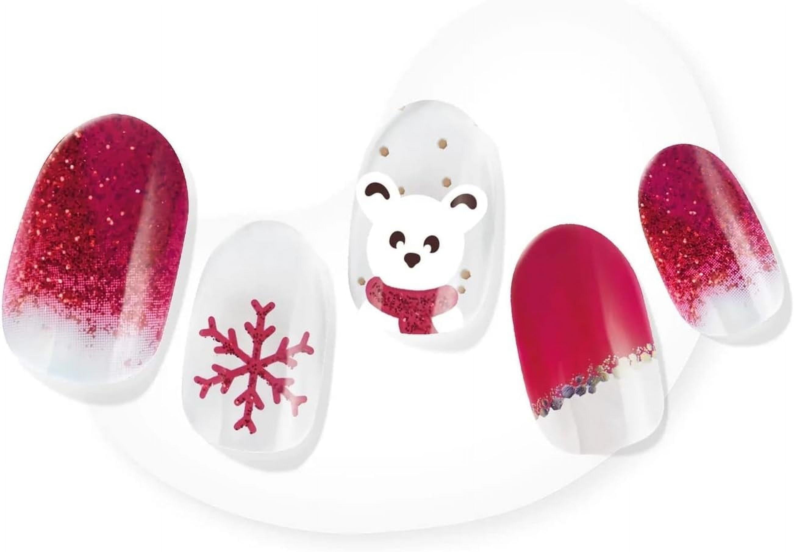 Holiday Nail Strips - Cranberry Kringle | Works With Any LED Nail Lamp ...