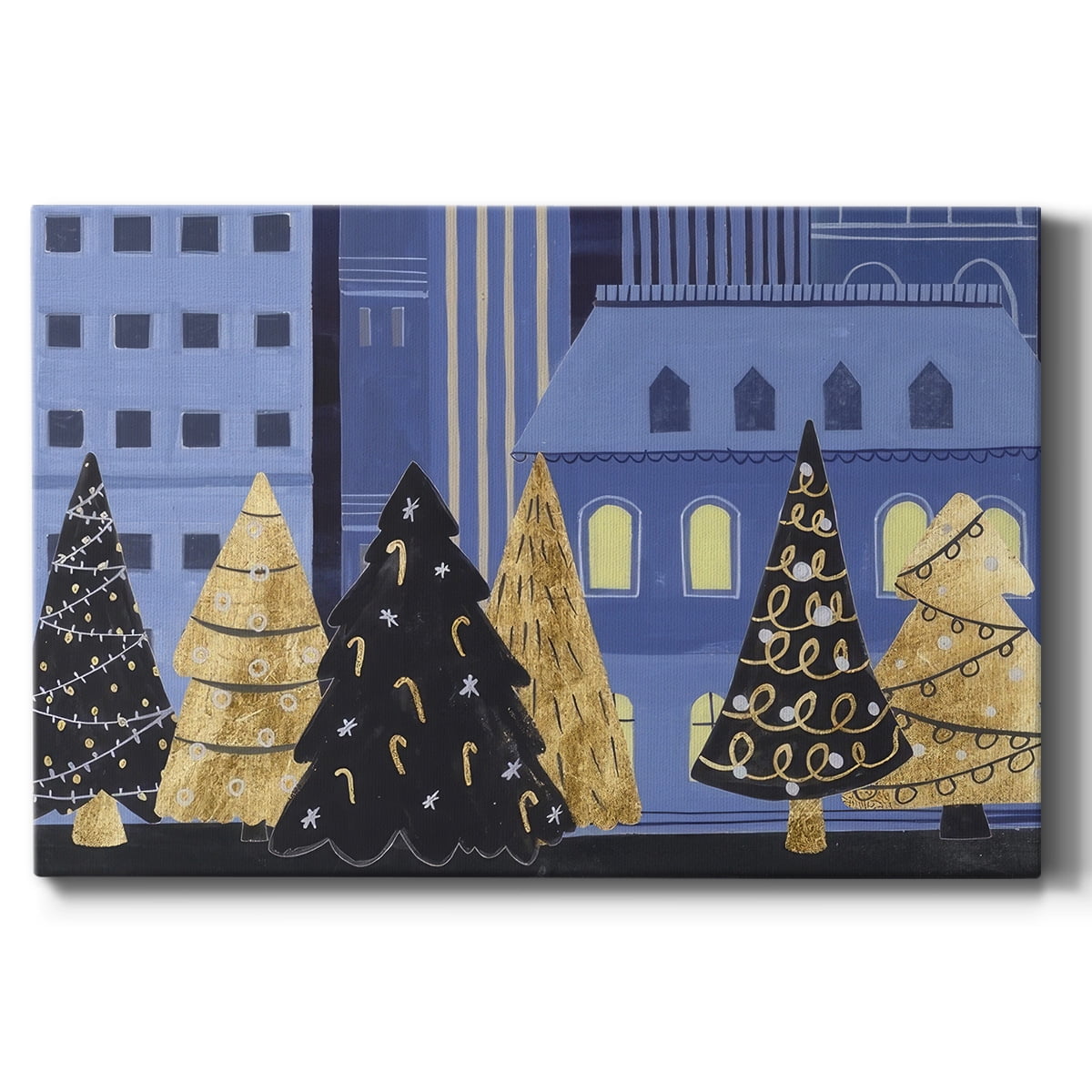 Holiday Night Collection A- Gallery Wrapped Canvas
