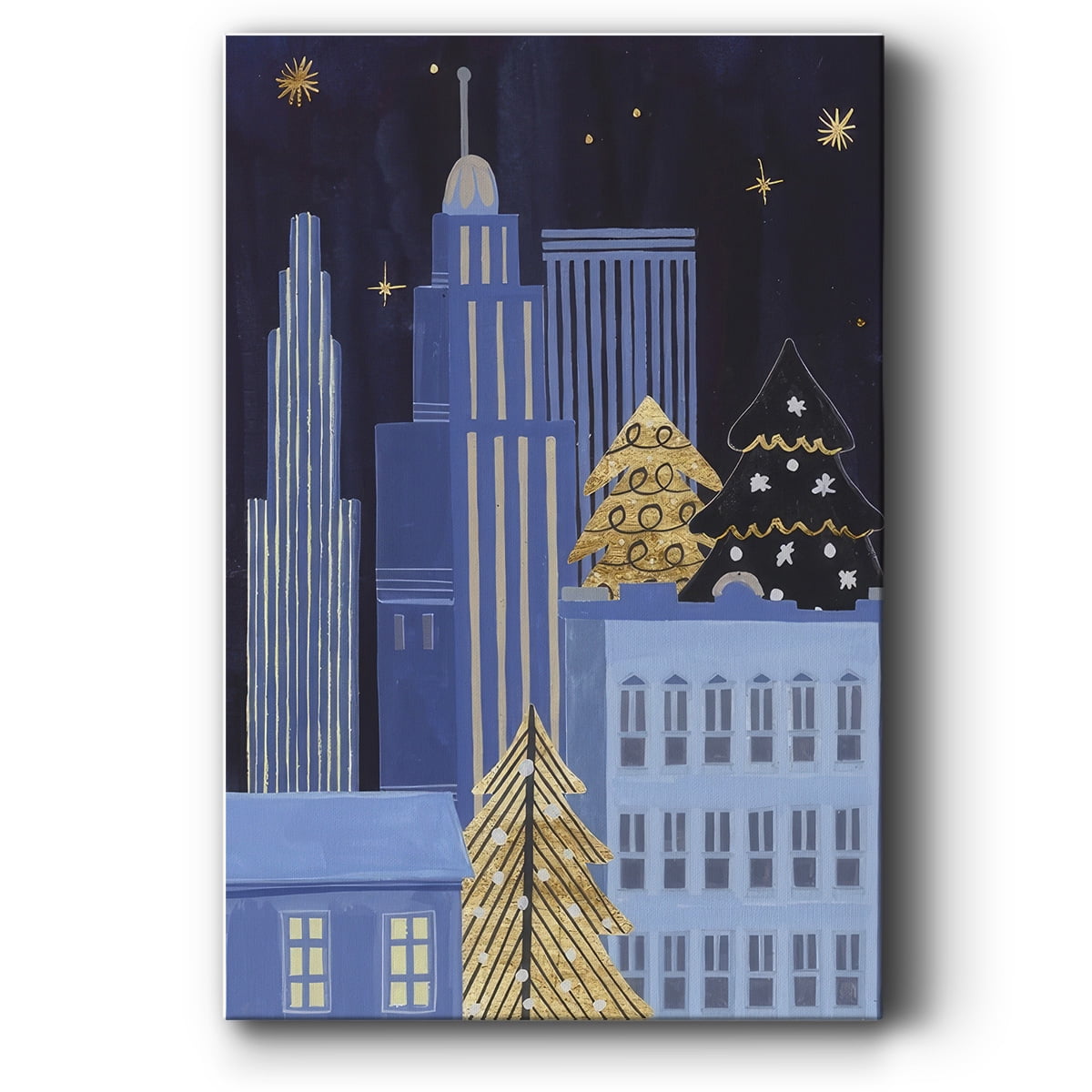 Holiday Night Collection B- Gallery Wrapped Canvas